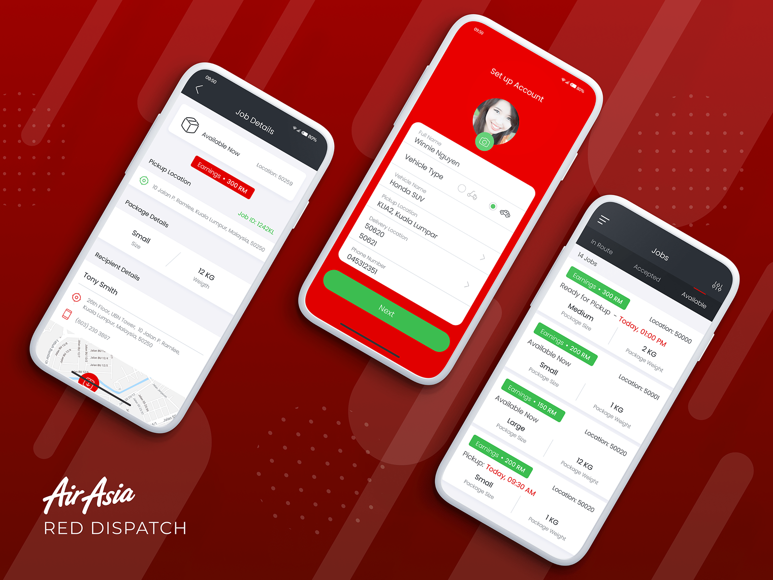 AirAsia Delivery App - Internal mobile app for staff to manage airport deliveries in Malaysia